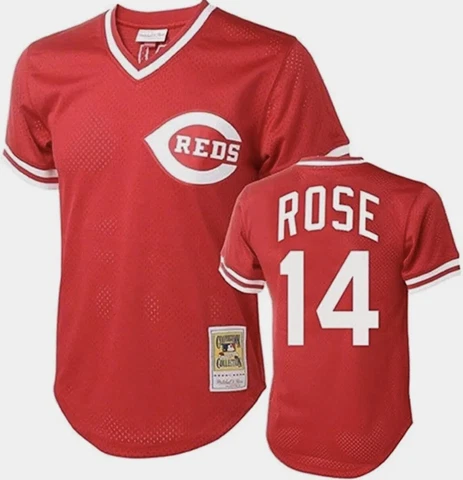 Mitchell & Ness Pete Rose #14 Cincinnati Reds Cooperstown Collection Jersey XL Cover