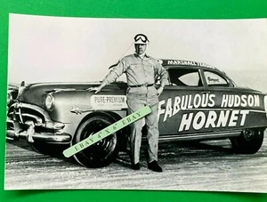 FOTO ENCONTRADA 4X6 del viejo coche de carreras Hudson Hornet fabuloso #6 Marshall Teague  - Imagen 1 de 1