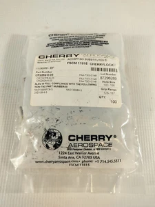 Cherry Aerospace CherryLock Rivets CR2262-6-03 / NAS1399B Quantity 100 - Picture 1 of 4