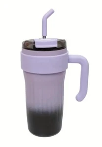 NEW PURPLE GRADIENT 28oz INSULATED STAINLESS STEEL TRAVEL TUMBLER LID & HANDLE - Picture 1 of 9