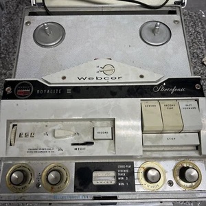 Webcor Royalite 3 Stereofonic Reel-to-Reel Recorder/Player works. - Picture 1 of 5