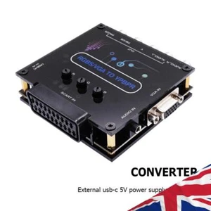RGBS VGA SCART To YPBPR Component Converter Color Brightness Adjustable - Picture 1 of 11