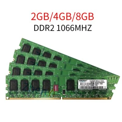 Kingmax 8GB 4GB 2GB DDR2 OC 1066MHz PC2-8500U 240Pin DIMM Desktop Gaming Memory - Image 1 of 4