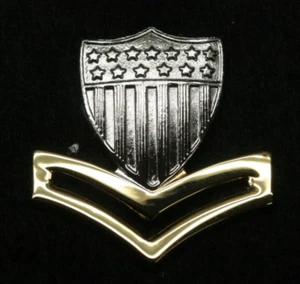 2da CLASE SUBOFICIAL E-5 SOMBRERO COLLAR PIN GUARDIA COSTERA DE ESTADOS UNIDOS INSIGNIA DE VETERANO E5 USCG - Imagen 1 de 12