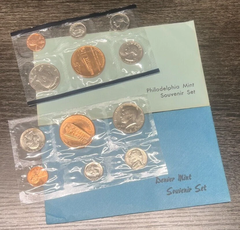 1983 P&D Uncirculated Souvenir Set 10 Coins W/P&D Medallions & Envelopes - Image 1 of 1