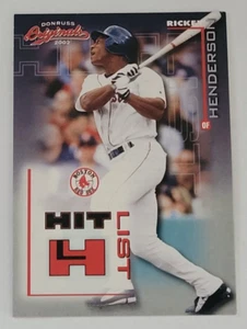 2002 Donruss Originals Hit List #11 Rickey Henderson /1500 Boston Red Sox - Picture 1 of 2