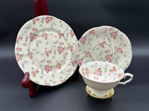 Walkure Bayreuth Bayern Teetasse, Sauser, Teller 3er Set Blumenmuster - Bild 1 von 2