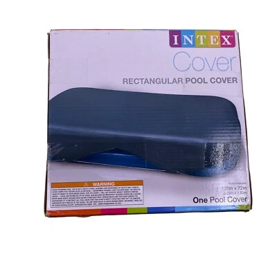 Pool Cover Intex Rectangular For Swim Center Family Pools 120" x 72" NEW  - Image 1 of 4