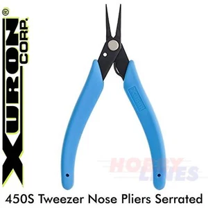 Xuron 450S Tweezer Nose Pliers Serrated Jaws Ultra Precise Made in the USA - Picture 1 of 6