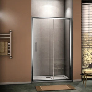 Sliding Shower Door Enclosure 6mm Tempered Glass/8mm Easyclean Glass Screen - Picture 1 of 27