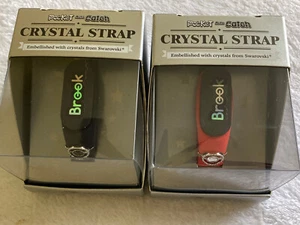 (2) Pokemon Pocket Auto Catch Crystal Red Strap Embellished W/Crystals Swarovski - Picture 1 of 9