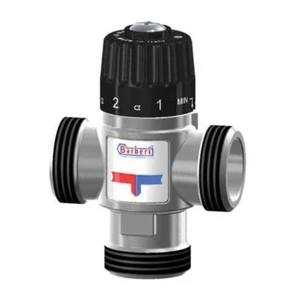 Thermostat Mischventil Mittelanschluss Mischwasser 30-65C 2,3m³/h 3/4" - 1" Außen BSP - Bild 1 von 2