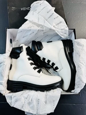 Botas de Senderismo Kendall & Kylie East con Cordones Cuero Blanco para Mujer Talla 7.5 M NUEVAS Foto 1 de 4