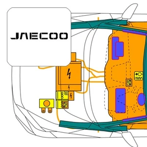Digitale Rettungskarte per QR-Code, kompatibel mit Jaecoo 7 PHEV SUV (>2024) - Bild 1 von 10