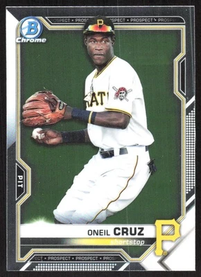 6056I 2021 Bowman #BCP-24 Oneil Cruz Chrome Prospects - Image 1 of 2