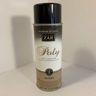 Spray de poliuretano ultra interior de secado rápido brillo transparente ZAR 32807 11 OZ Foto 1 de 3