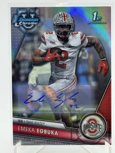 2023 Emeka Egbuka Bowman Chrome Refractor Auto /499 #115 (RC) - Tampa Bay Bucs - Picture 1 of 2