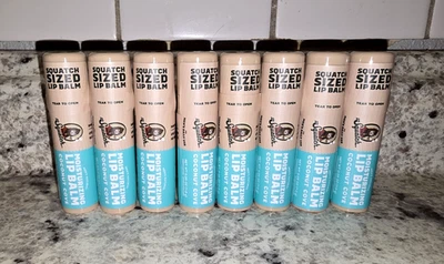 DR. SQUATCH Lot of 8 Dr.Squatch Men’s Moisturizing Lip Balms Coconut Cove (0.25oz each)