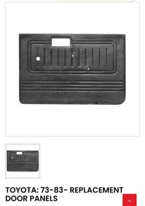 Interior Door Panel fits 1973 to 1983 Toyota Land Cruiser Front Pair - Picture 1 of 1