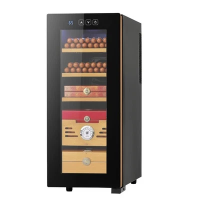 Uimoso 33L Electric Cigar Humidor Cabinet w/Temperature Control for 250 Cigars - Image 1 of 4