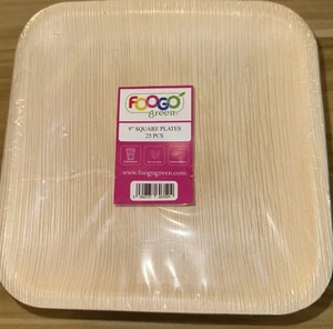 FOOGO GRÜN 9" Quadratische Teller 25 Stück - Bild 1 von 5