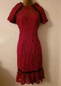 Womens Dress Size 12 Party Occasion Wedding Cocktail Evening New Bnwt Lace Eu 40 - Picture 1 of 6