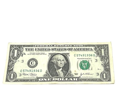 U.S. 2003, $1.00 FEDERAL RESERVE NOTE, Extra Fine, S/N C 57491936 D (#516) - Image 1 of 2