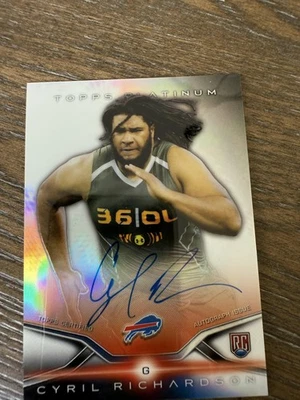 2014 Topps Platinum #62 Cyril Richardson Autographs Refractors - Image 1 of 2
