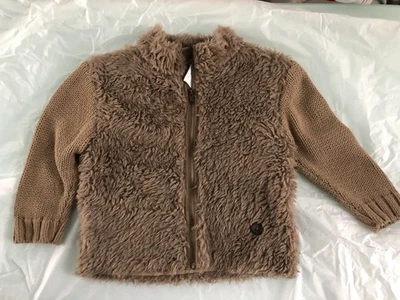 Jean Bourget меховой молнии свитер 2A 2T EUC бутик теплый! - Изображение 1 из 4
