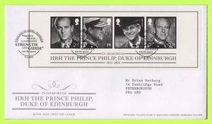 G.B. 2021 HRH Prince Phillip m/s Royal Mail First Day Cover, Windsor - Picture 1 of 1