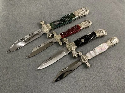 LOTE DE NAVAJAS DE BOLSILLO-4 LACHLAINN FROST MARMMER BRAN Lg. LOCKBACK HUESO PERLA NO DE COLECCIÓN Foto 1 de 4