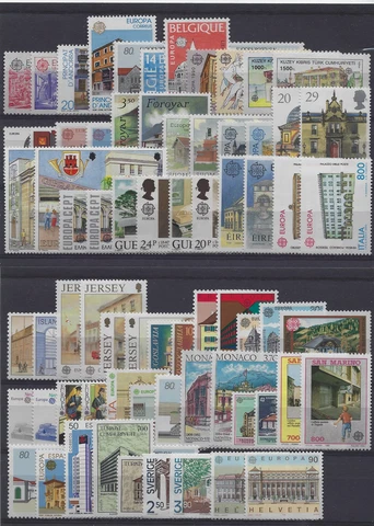 1990 EUROPA CEPT complete year set MNH Cover