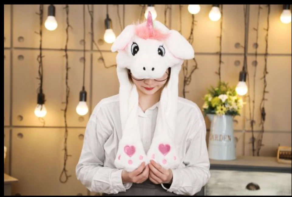 Animal Style Cute Ears Wavy Hat Halloween Christmas Costume Ears MOVE by Itself - Image 1 of 3