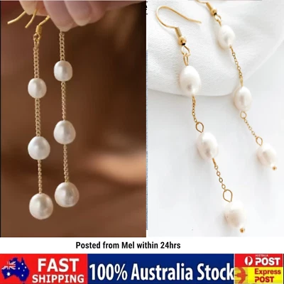 New Bridal Jewelry Pearl Beautiful Earrings Bridal Wedding Earrings  - image 1 of 4