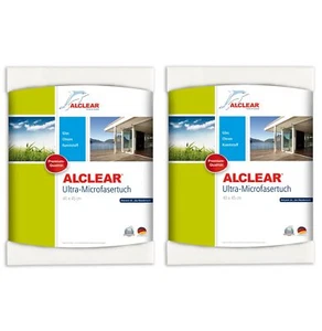 2x ALCLEAR Ultra-Microfasertuch Fenstertuch 40x45cm Fenster Glas Reinigungstuch - Bild 1 von 3
