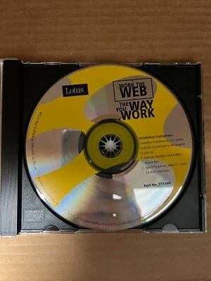 Rare, Vintage Lotus Work the WEB CD-ROM for Windows, 1997 - Image 1 of 2