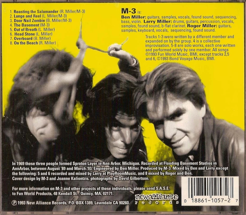 M-3 CD Roger Miller & brothers Mission of Burma sealed new Sproton Layer No Man - Image 1 of 1