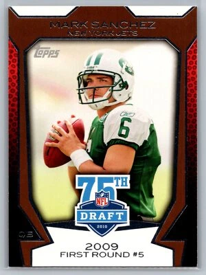 2010 Topps #75DA-9 Mark Sanchez New York Jets FREE SHIP - Image 1 of 2