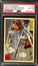 V339-9 Parkhurst, Operation Sea Dog, 1955, #13 Midway Planes WWII, PSA 4 VGEX