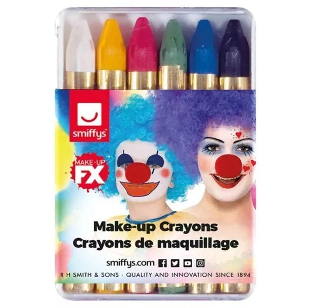 Smiffys Carnival Greasepaints - Pack of 6 Colours - Image 1 of 1
