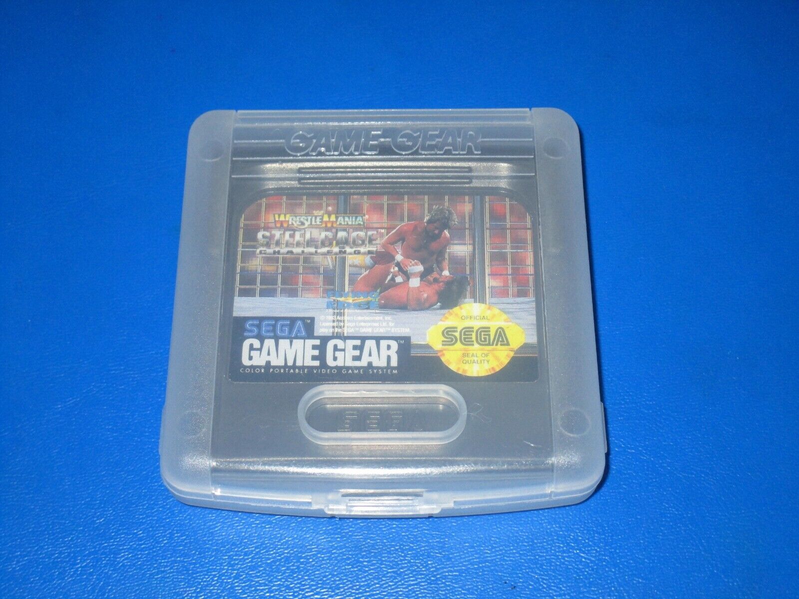 Sega Game Gear WWF WrestleMania Steel Cage Challenge Game w/ Protective Case