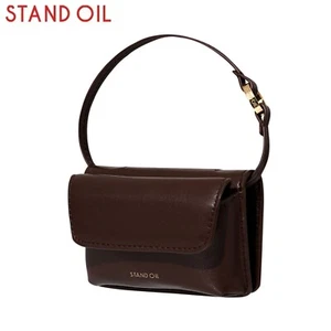 STAND OIL Chubby wallet Cacao Women's Wallet K-Fashion Vegan leather - Picture 1 of 10