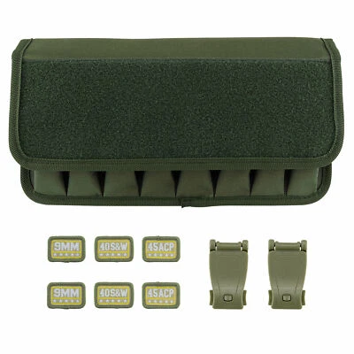Army Green Molle 8Mag Pouch with Gun Pistol Magazine Pouch with Magic Tapes - Image 1 of 4