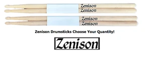 Zenison 2B PUNTA DE MADERA BAQUETAS PROFESIONALES DE ARCE NATURAL Elige tu cantidad - Imagen 1 de 4