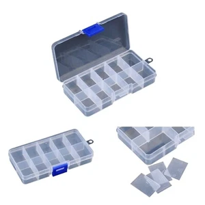 1 Sortierbox 10 Fächer Fächerbox Perlenbox Sortimentskasten Sortierkiste - 4075 - Bild 1 von 4