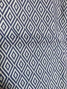 Diamond Quilt Fabric 23”x44” White On Purple Great Deep Shade Of Purple - Picture 1 of 1