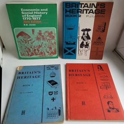Vintage Lot School Educational Books History Britain Social Economic England 60s - Image 1 of 4