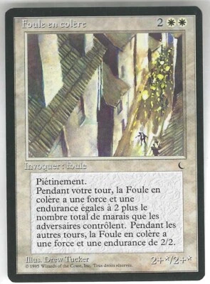 MTG French Renaissance Angry Mob NM Unplayed BB Magic the Gathering - Image 1 of 2