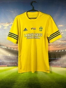 Sweden Team Training Jersey Football Soccer Shirt Adidas Trikot Men Size S - Picture 1 of 11