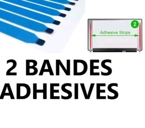 2 Bandes Adhesives double face autocollante Ecran Dalle LCD PC Portable 22cm - Imagen 1 de 3
